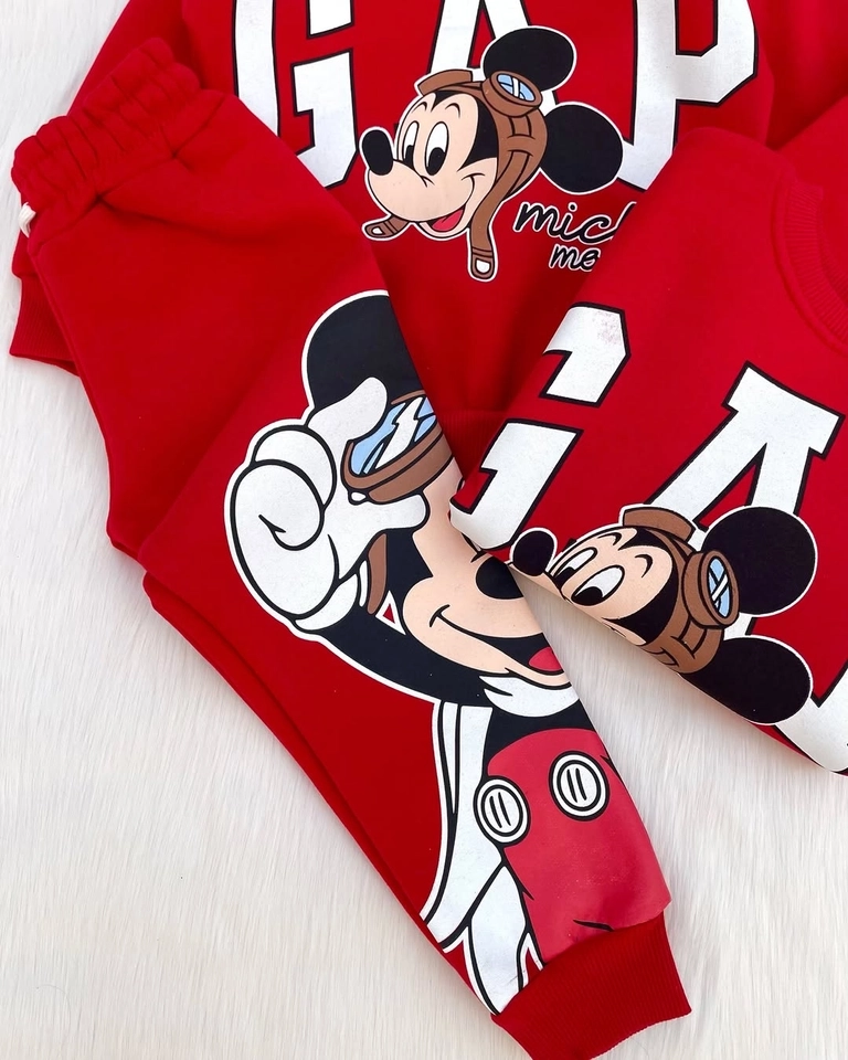Conjunto Moletom GAP Vermelho  - 4