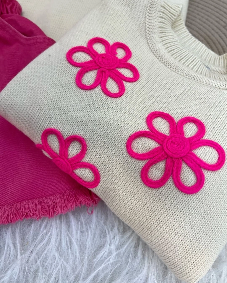 Conjunto Três Flor Neon  - 3