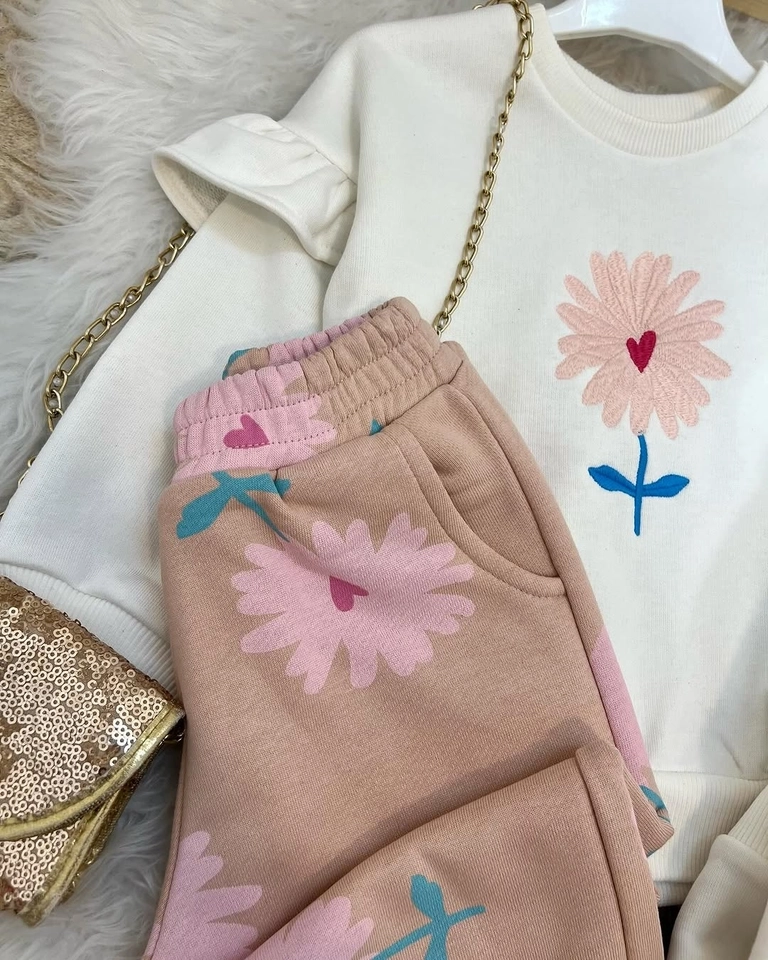 Conjunto Moletom Flor - 3