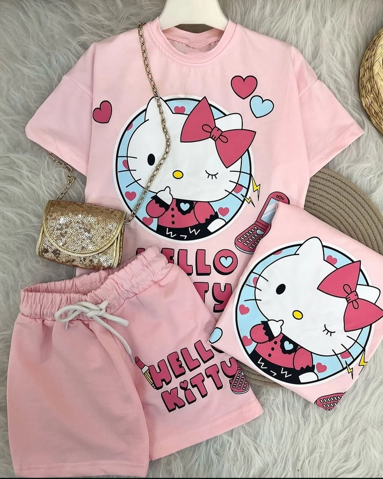 Conjunto Hello Kit Rosinha  - 1
