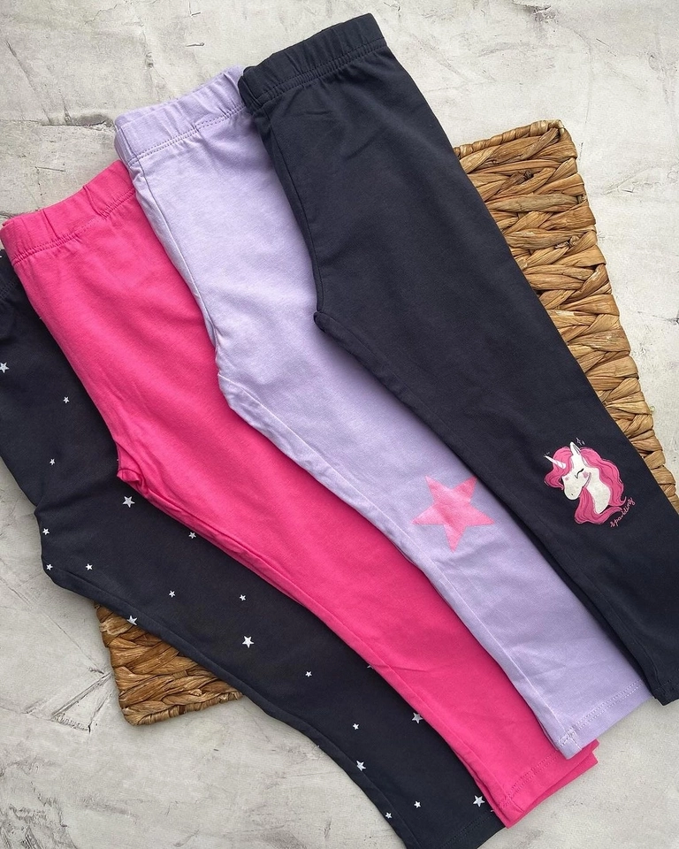 Kit Com 4 Calça Legging Menininha  - 2
