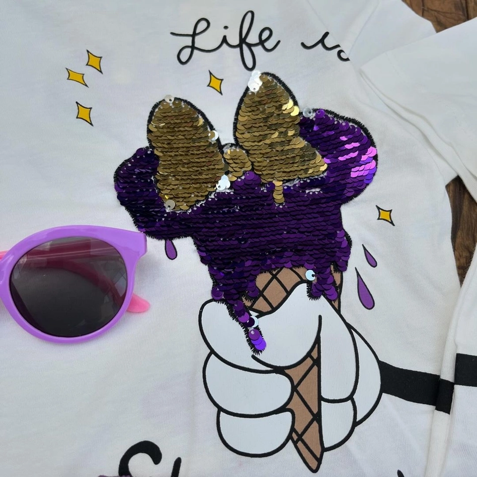 Conjunto de Verão Minnie Sorvete - 7