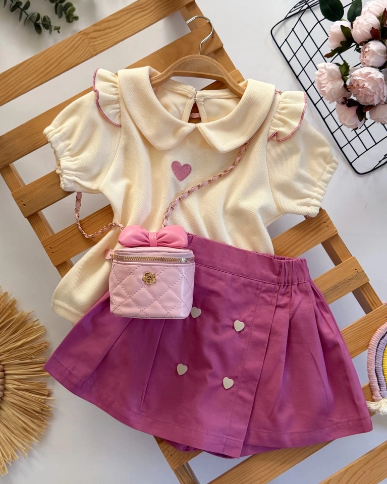 Conjunto de verão coração  - 1