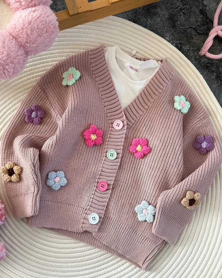 Conjunto Tricot Flor - 2
