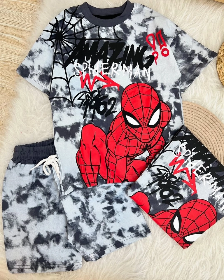 Conjunto Verão Homem Aranha  - 1