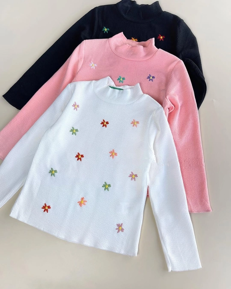 Kit 3 Blusas Manga Longa  - 1