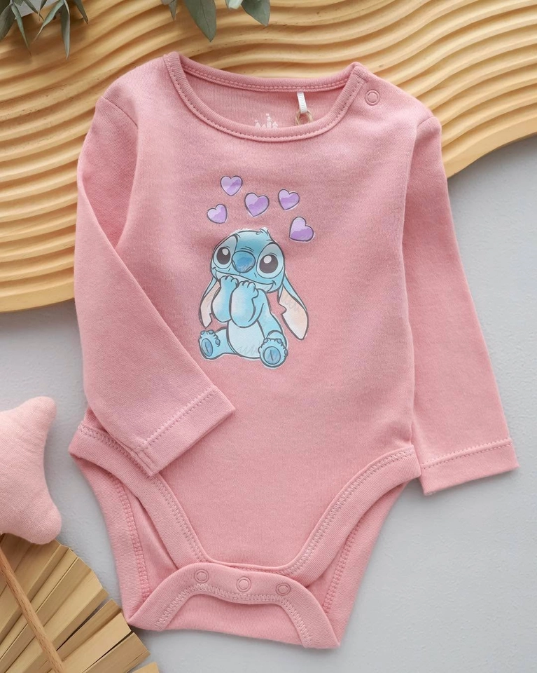 Kit 4 body manga longa Stitch  - 3
