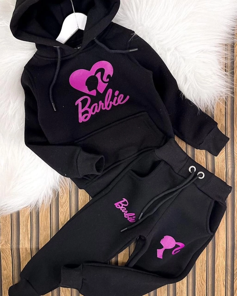 Conjunto moletom Barbie Menina  - 3