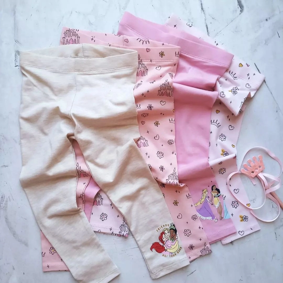 Kit com 4 Calça Legging Princesa  - 1
