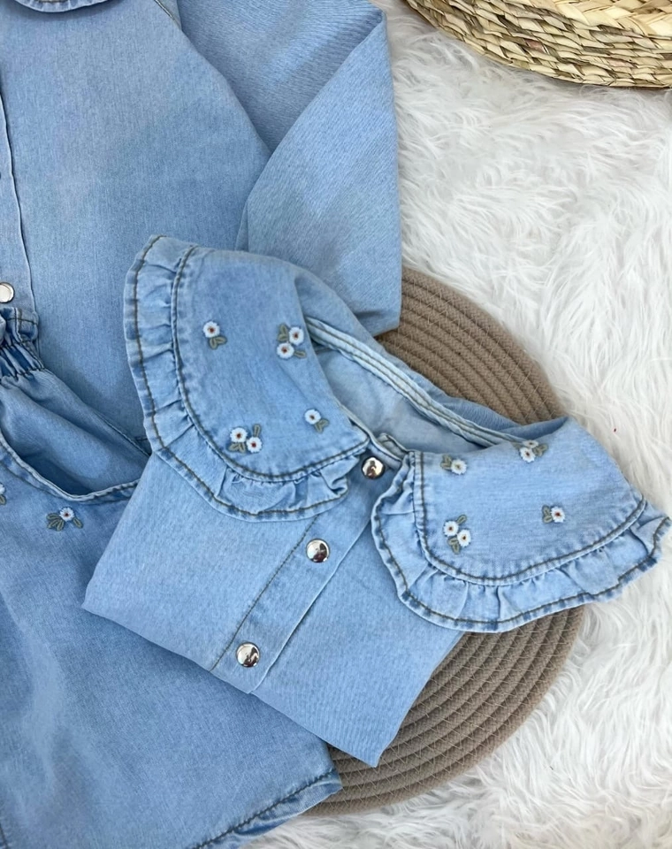 Conjunto jeans Flor - 2