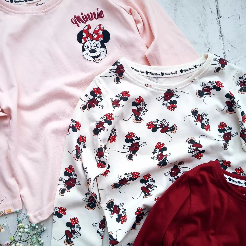 kit Com 3 Blusas Manga Longa Minnie  - 2