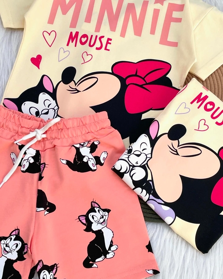 Conjunto Verão Minnie Gatinho  - 2