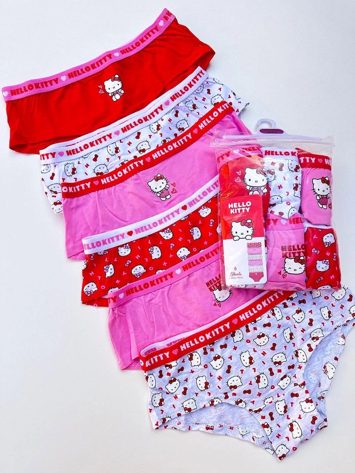 Kit 6 calcinhas Hello Kitty  - 1