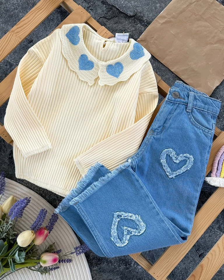 Conjunto inverno coração  - 1