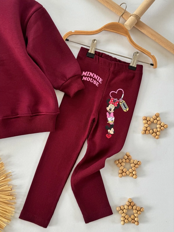 Conjunto de inverno Minnie vinho - 2
