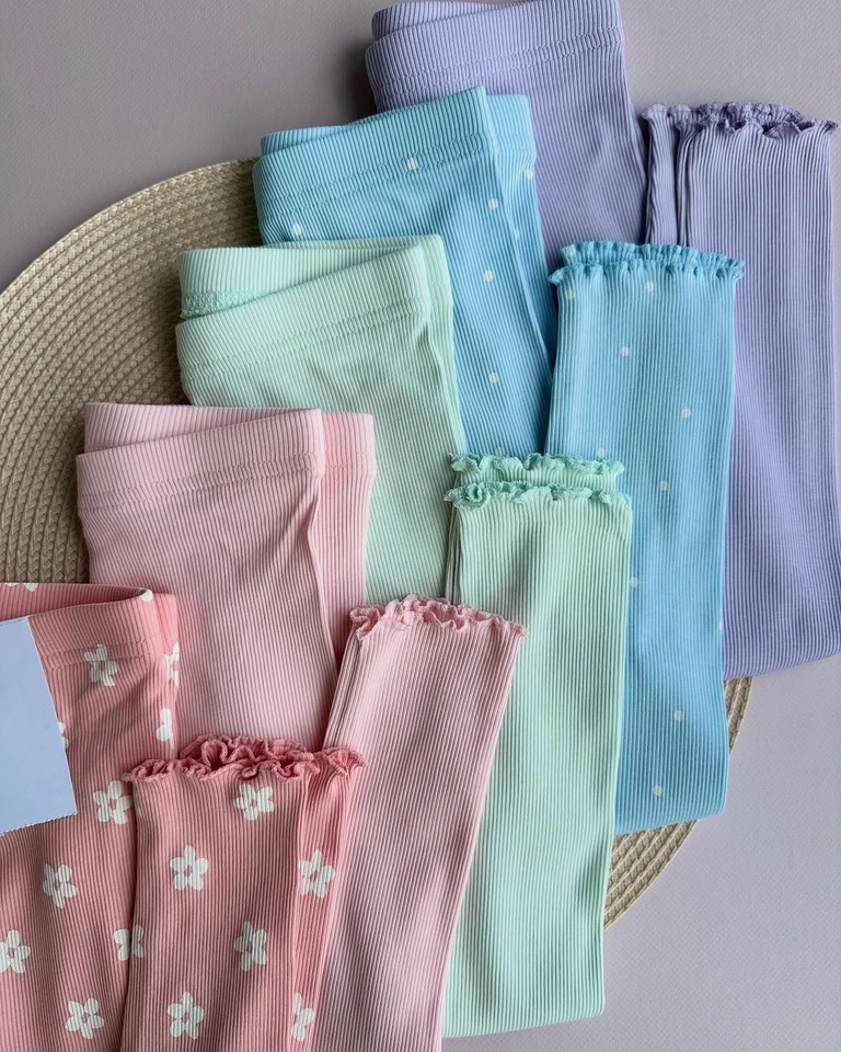Kit 5 Calça Legging Canelada  - 2