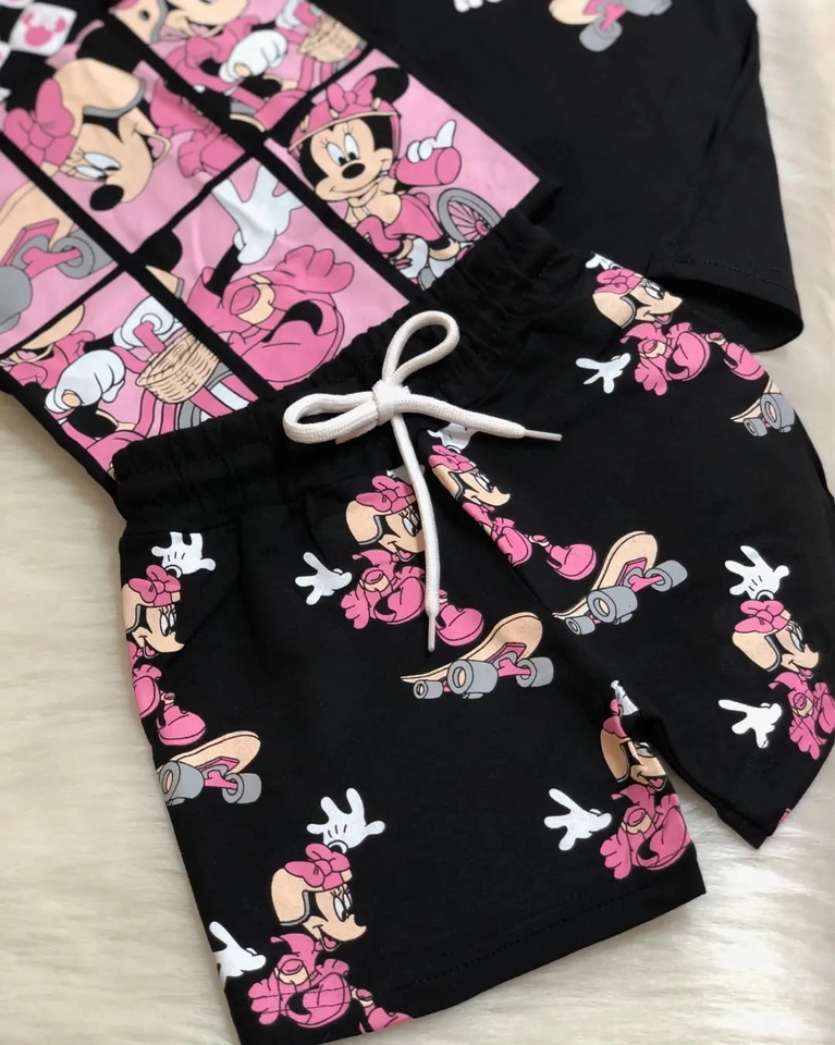 Conjunto verão Minnie skate - 2