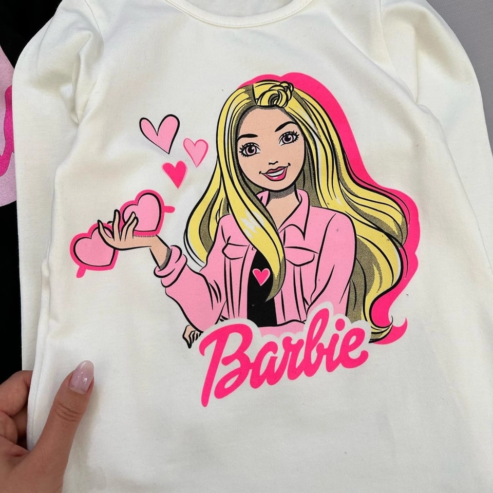 Trio de blusa manga longa Barbie  - 4