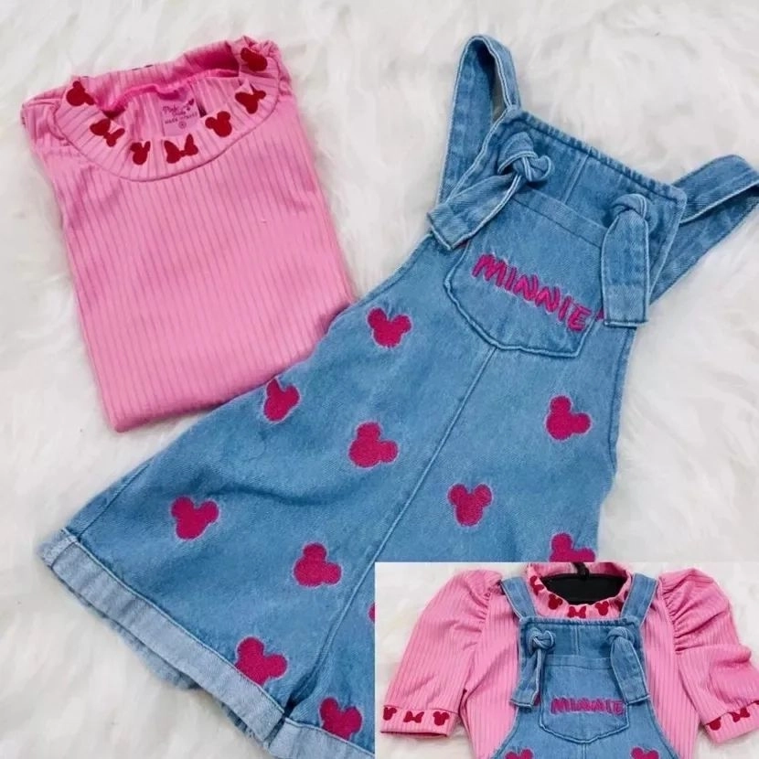 Conjunto de Jardineira Minnie - 1