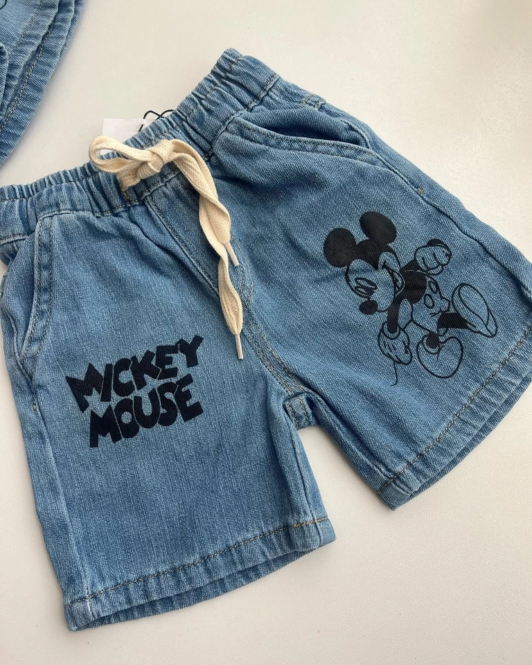 Bermuda jeans Mickey 