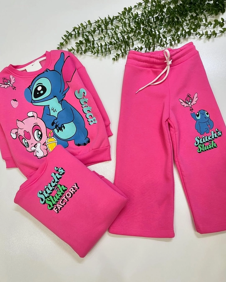 Conjunto Moletom Stitch Pink - 8