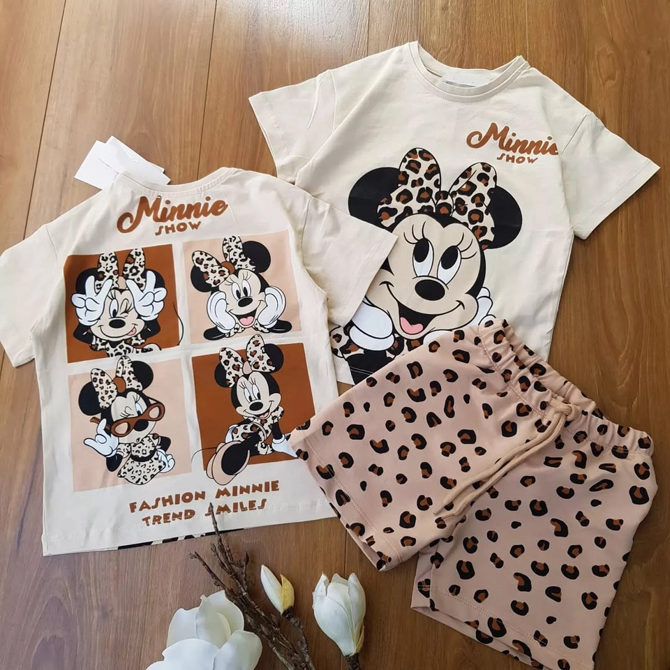 Conjunto verão Minnie oncinha  - 1