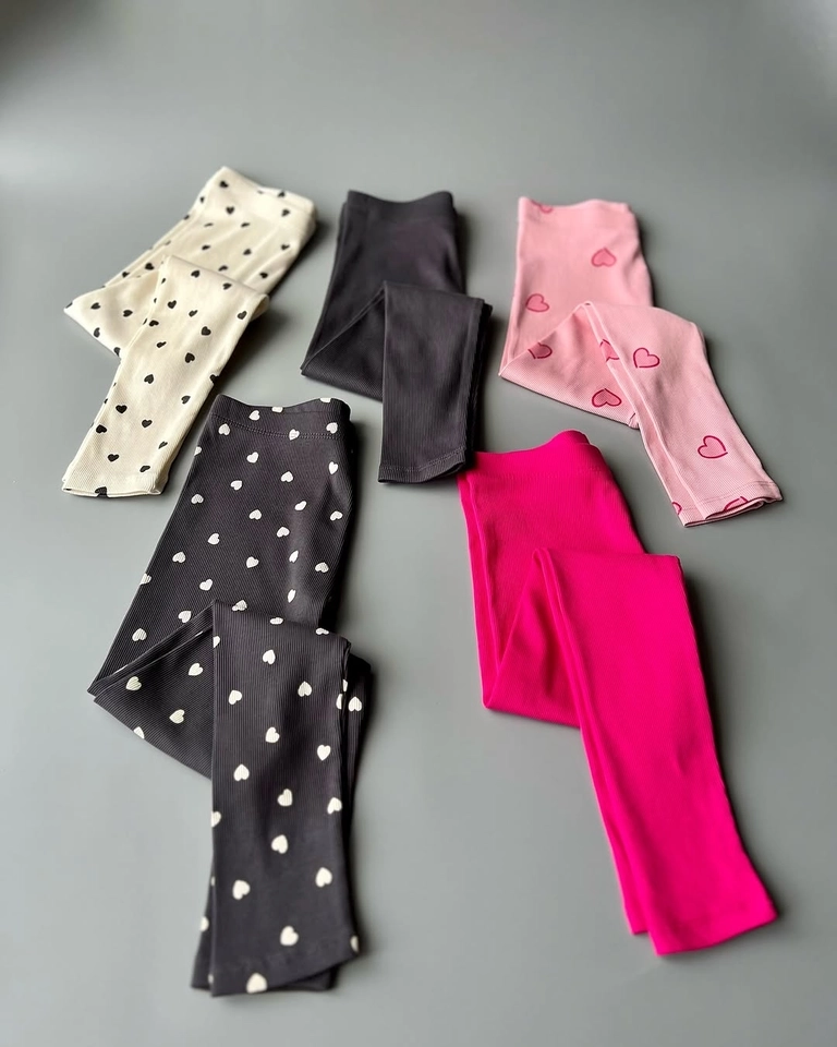 Kit 5 Calças Legging Canelada  - 1