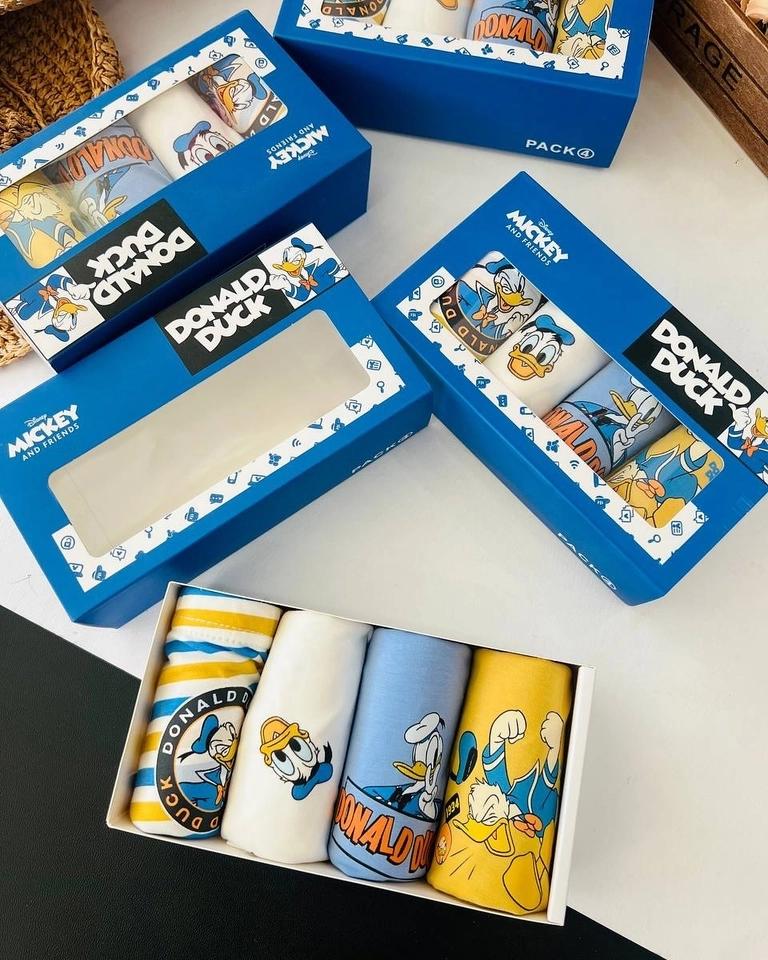 Kit 4 Cuecas Box Pato Donalds  - 2