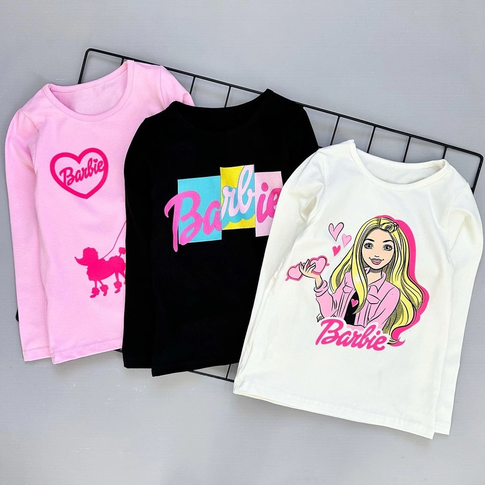 Trio de blusa manga longa Barbie  - 1