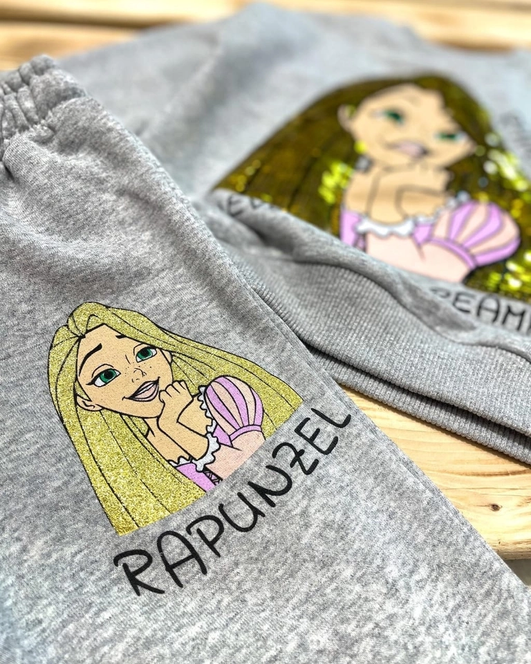 Conjunto Moletom Rapunzel  - 4