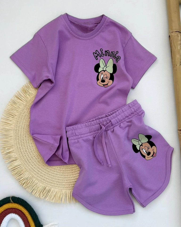 Conjunto verão Minnie lilás  - 1