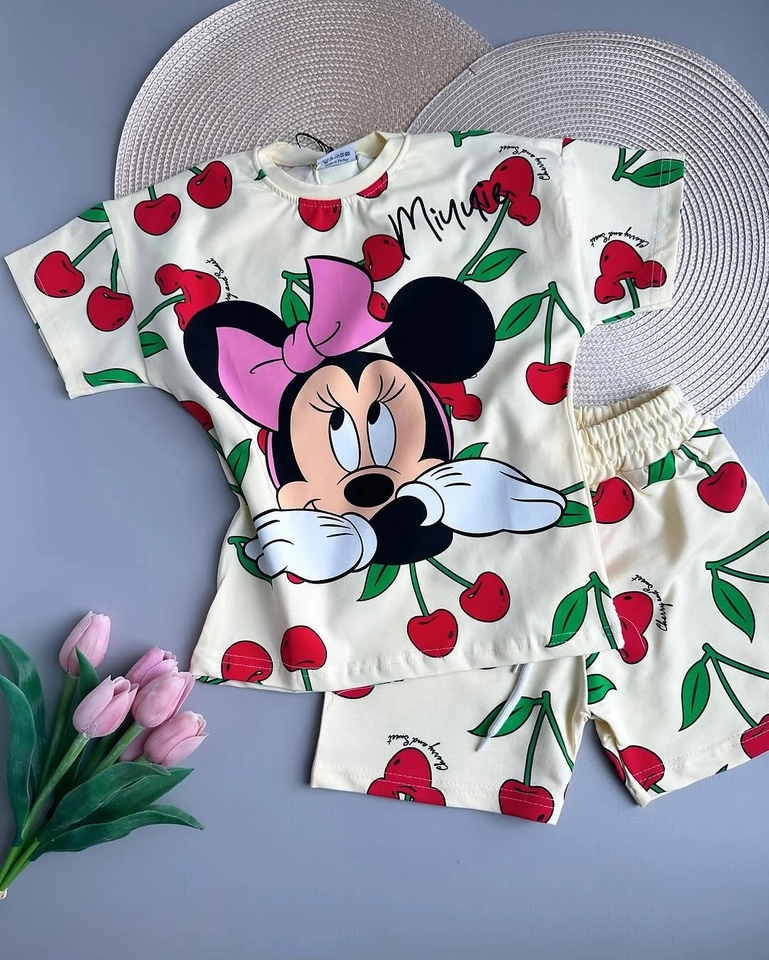 Conjunto Verão Minnie Cereja
