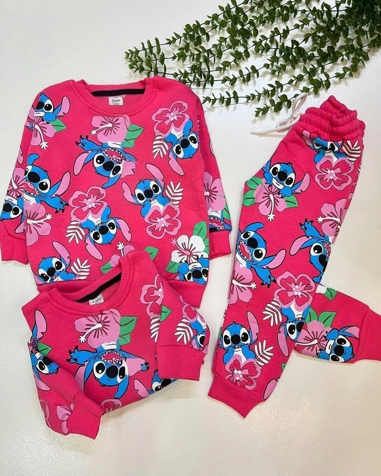 Conjunto moletom Stitch  - 1