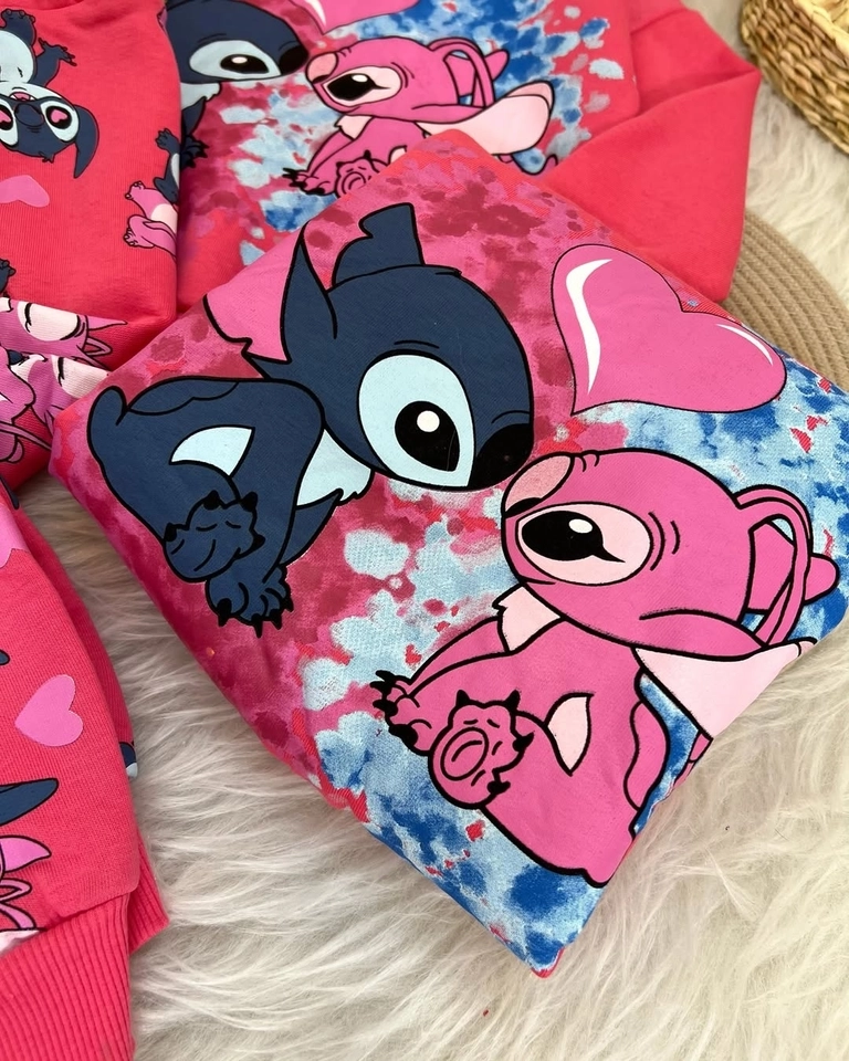 Conjunto Stitch Rosa  - 2