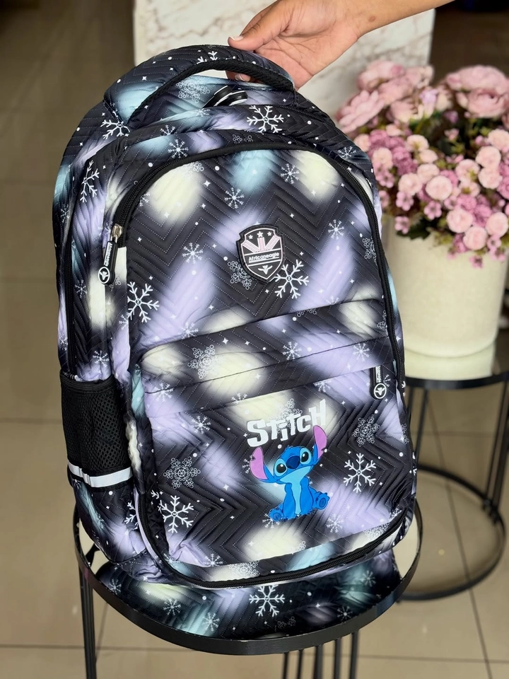 Mochila escolar Stitch Black  - 1