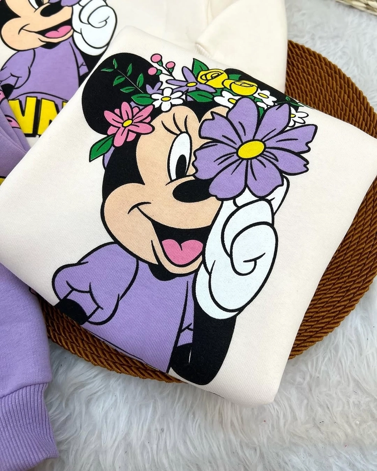 Conjunto Moletom Minnie Lilás  - 3