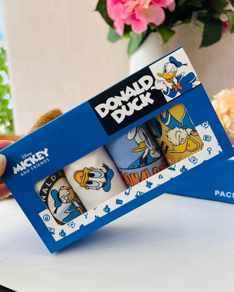 Kit 4 Cuecas Box Pato Donalds  - 4