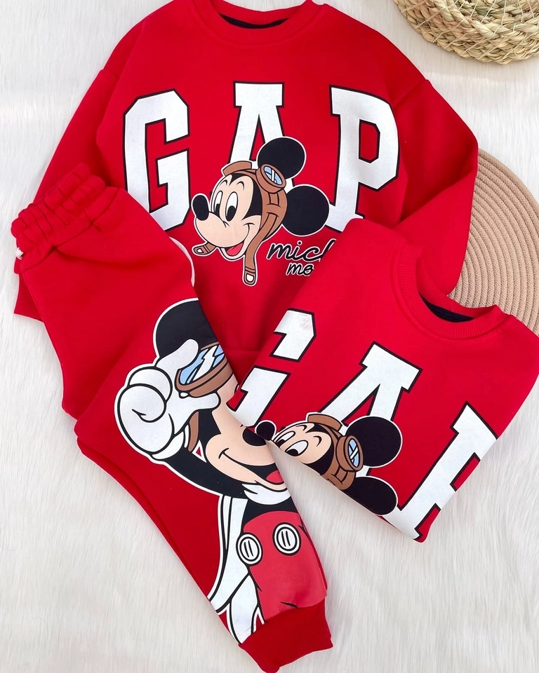 Conjunto Moletom GAP Vermelho  - 1