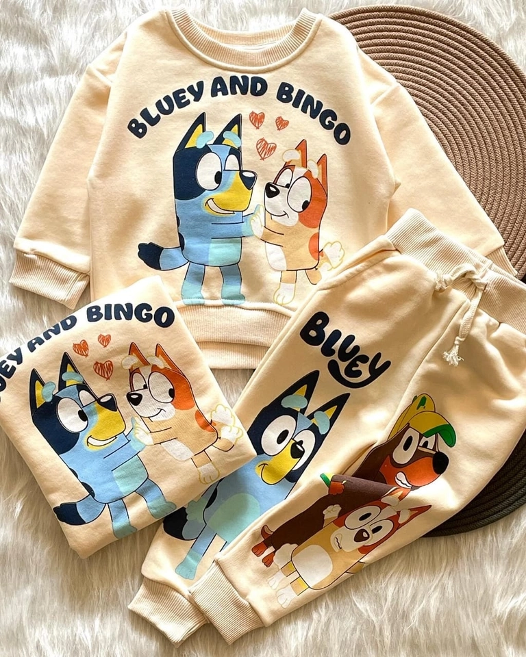 Conjunto Moletom Bluey e Bingo - 1