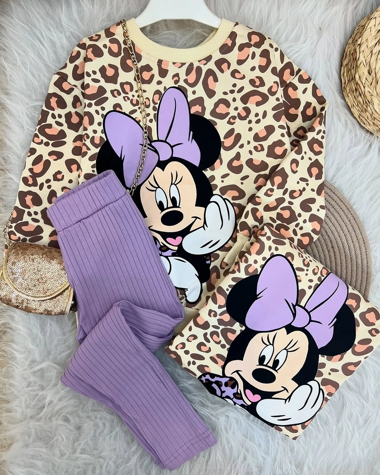 Conjunto inverno Minnie onça  - 1