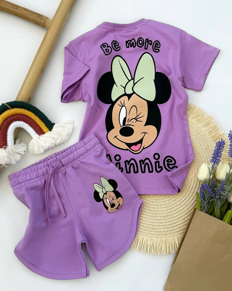 Conjunto verão Minnie lilás  - 2