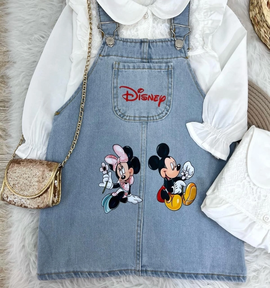 Conjunto Jardineira Mickey e Minnie Mouse - 2