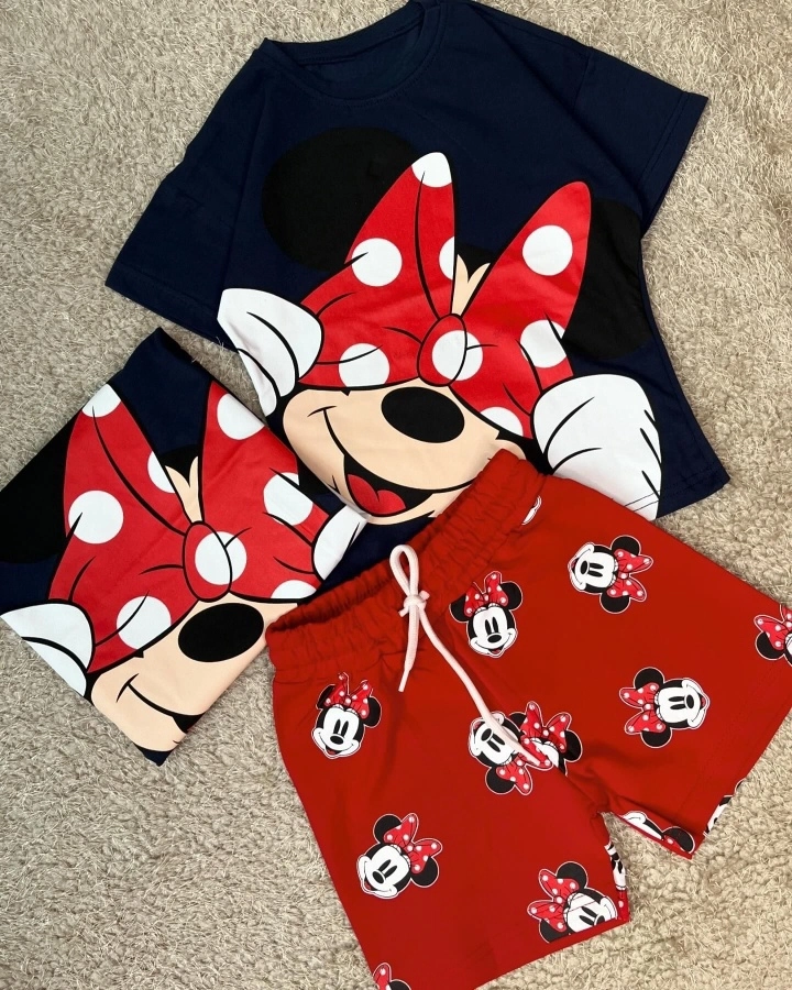 Conjunto Verão Minnie Bolinha  - 1