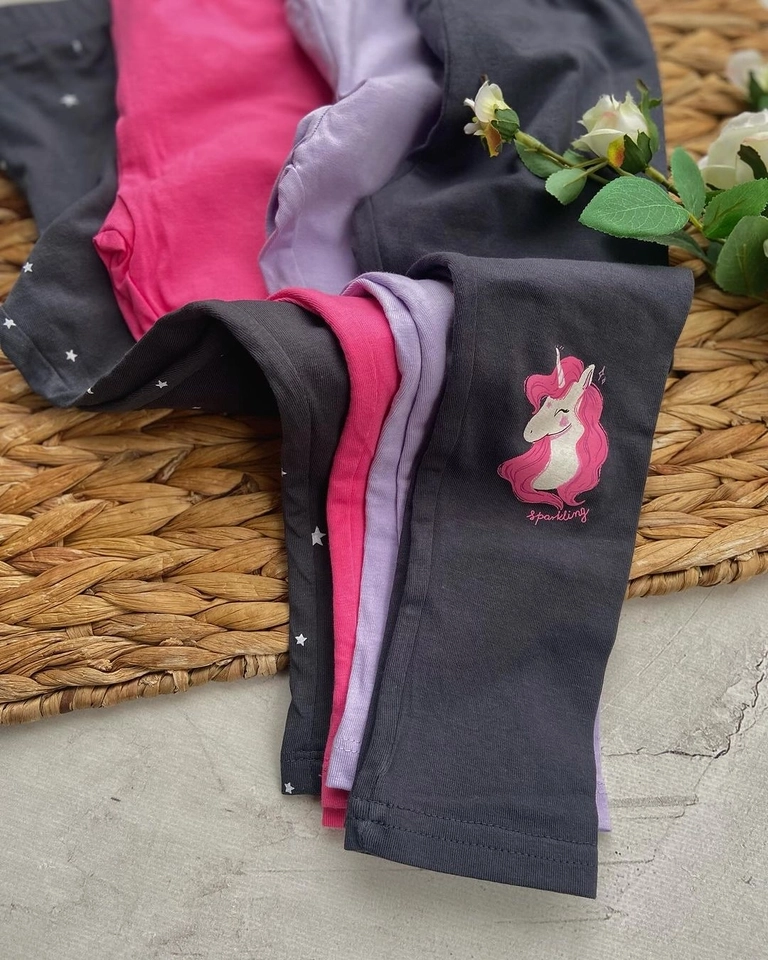 Kit Com 4 Calça Legging Menininha  - 3