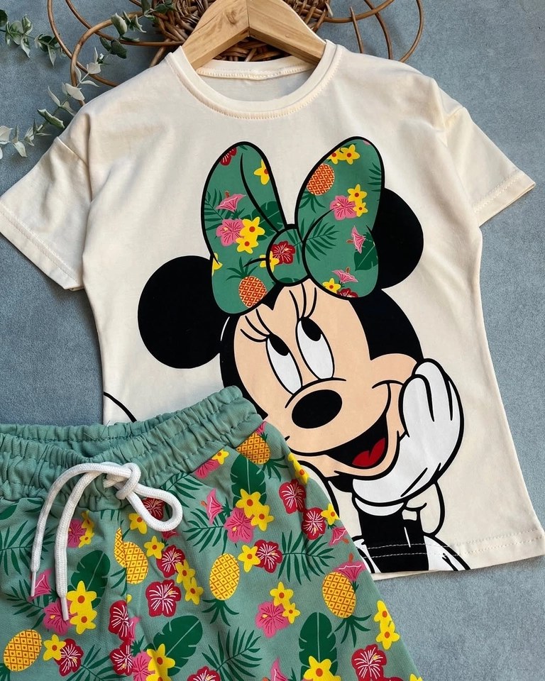 Conjunto Verão Minnie Salada de Frutas  - 3