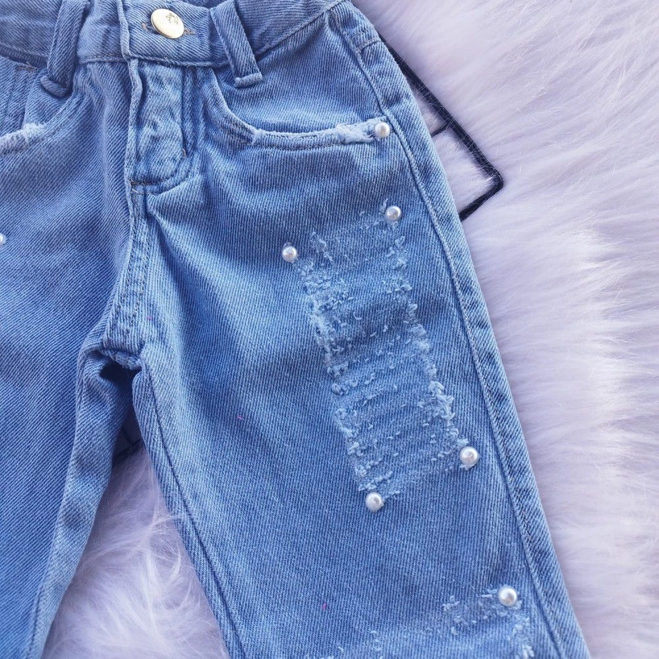 Calça Jeans Lantejoula - 2
