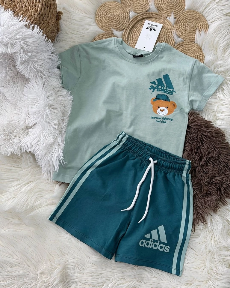 Conjunto verão adidas urso  - 5