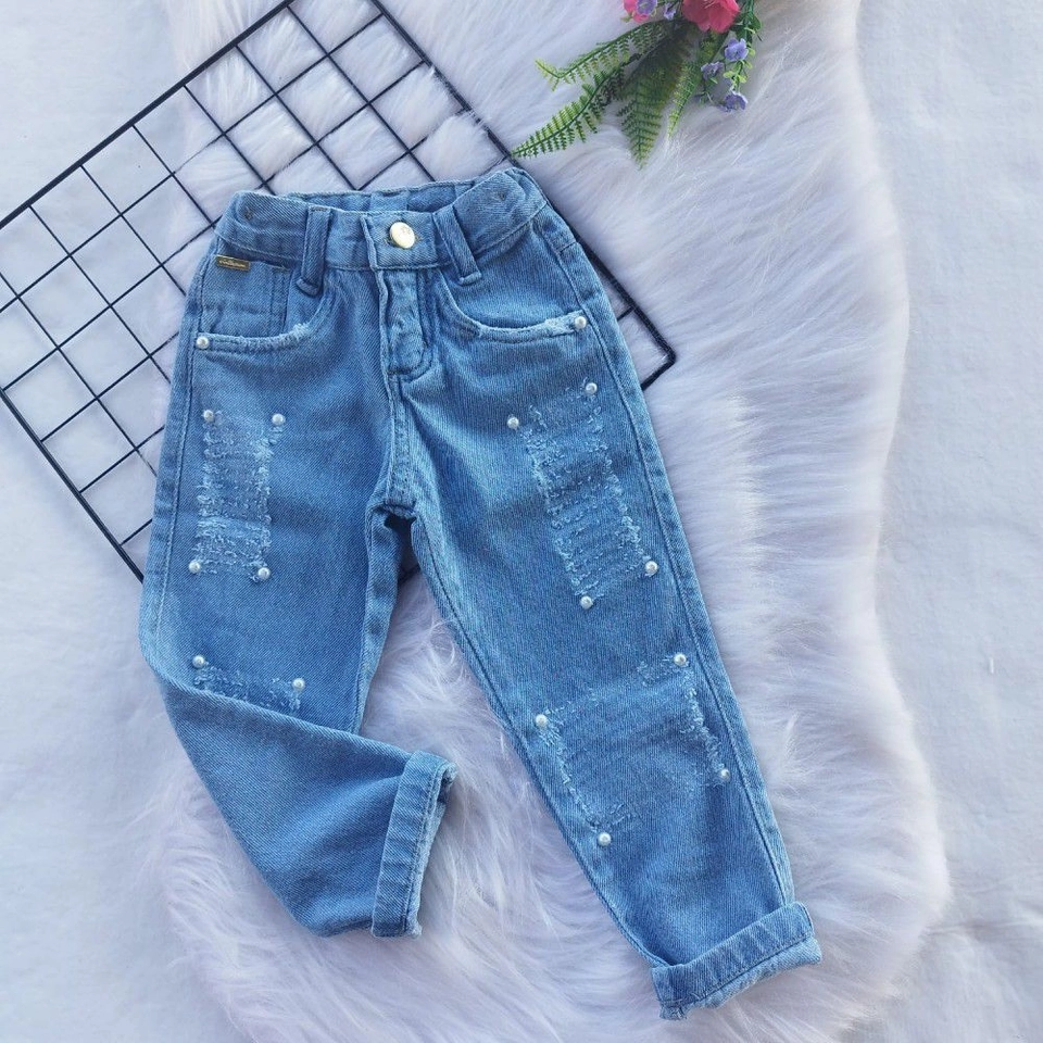 Calça Jeans Lantejoula - 1