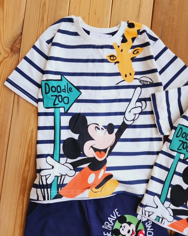 Conjunto Mickey Listrado  - 2