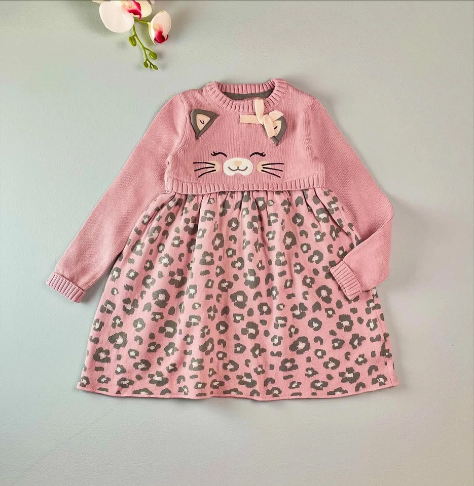 Vestido tricô gatinha  - 1